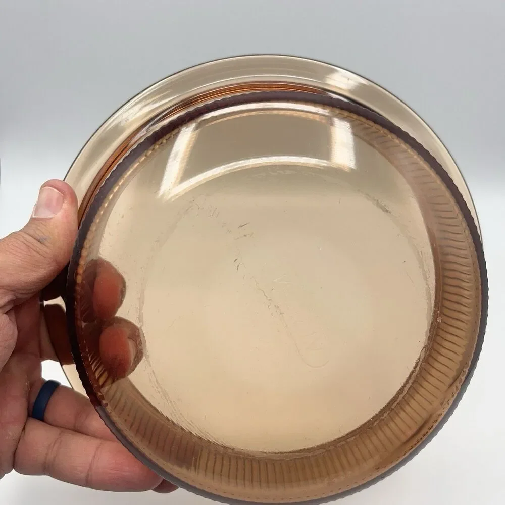 Vintage Vision Corning (V-30-B) Amber Glass Bowl Pyrex - No Lid